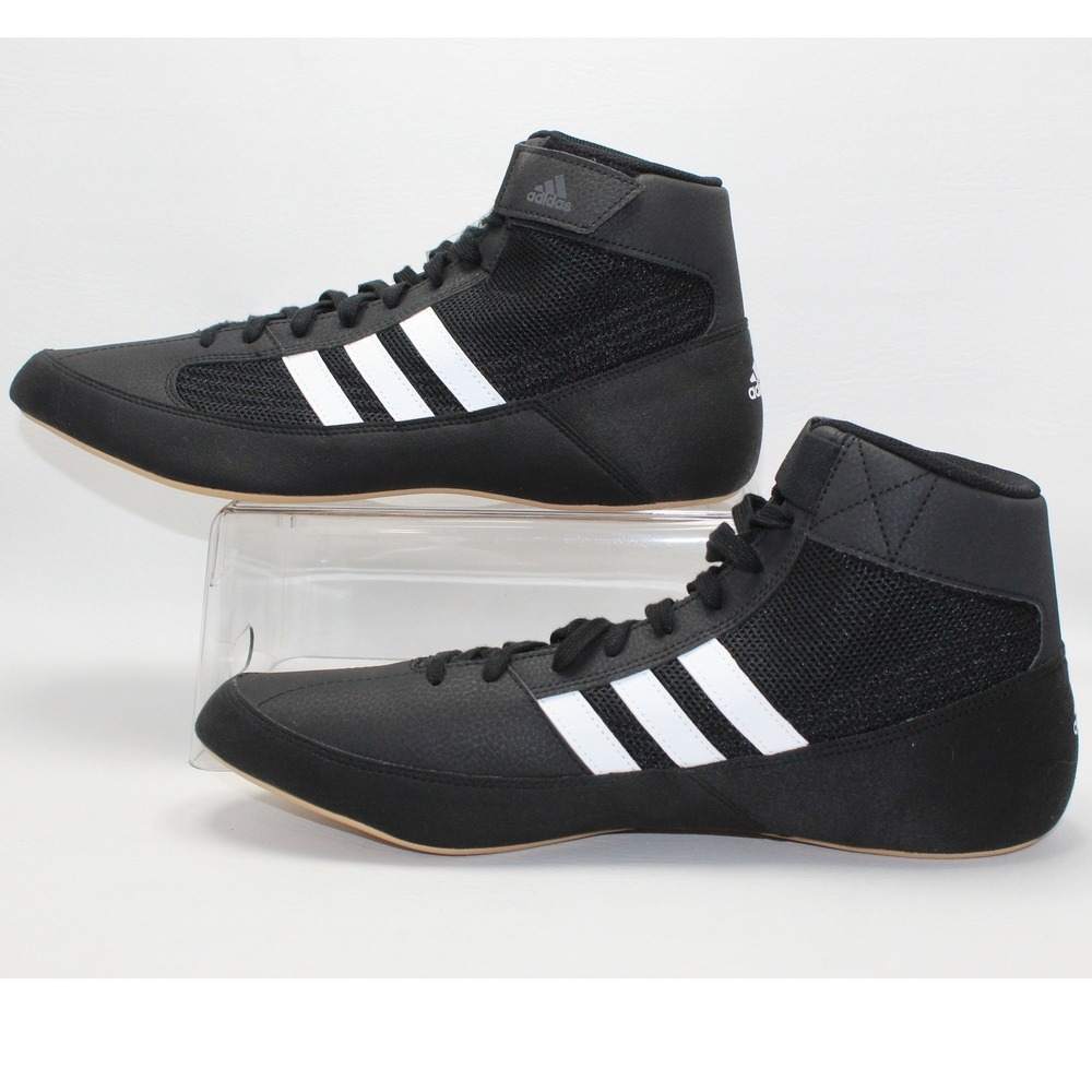 Adidas AQ3325‎ Mens Wrestling Shoes Black White Sz 14.5 US 14 UK